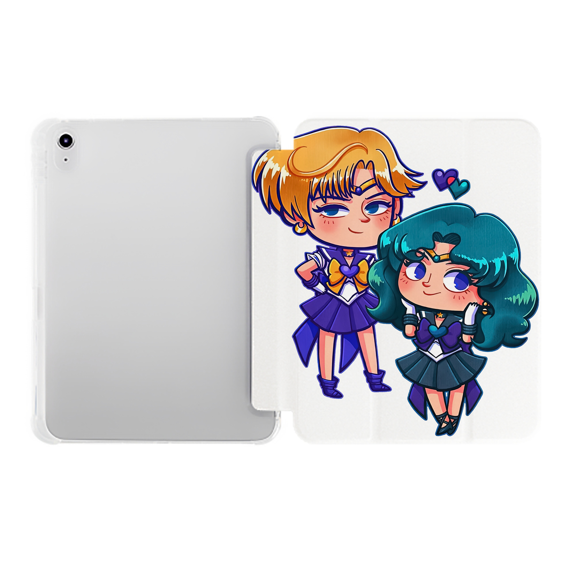 （画像用） 美少女戦士セーラームーン 天王はるか Sailor Moon Tenoh Haruka IPad ケース ペン収納付き 三つ折りスタンド PUレザー×シリコン 対応機種9.5/10.5/10.9インチ